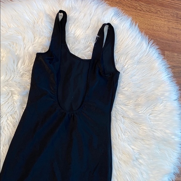 Forever 21 tight black shiny nylon dress - Picture 3 of 6